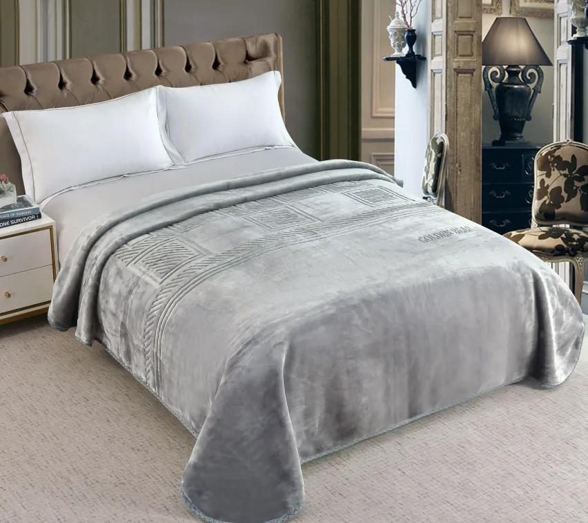 Couverture 2 Places Golden Bir - 7kg- 220/240 - Gris