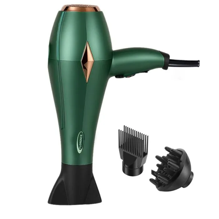 Sèche-cheveux professionnel Florence HK-427 – 2200W, 3 Températures, Diffuseur & Concentrateurs