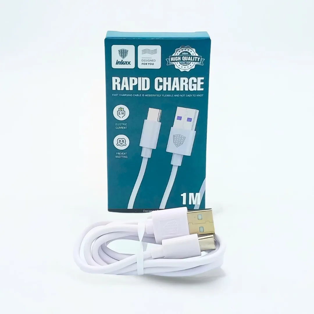 Câble de charge rapide INKAX type C 1 mètre CB-01-C