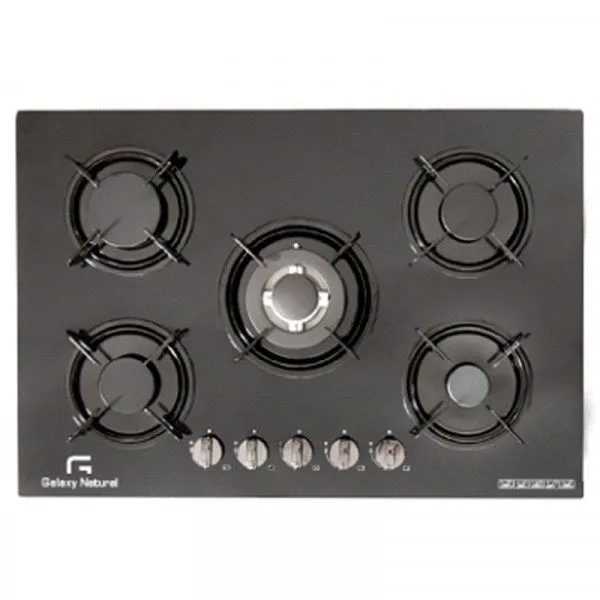 Plaque de cuisson Galaxy Naturel 5 Feux en Verre ALFA5100-FFD