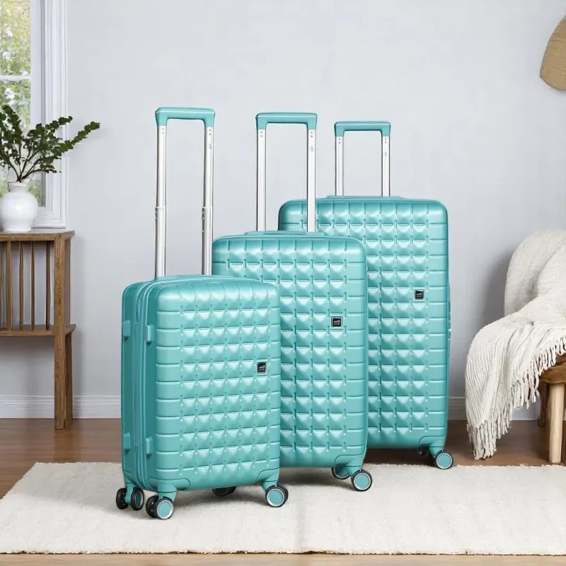 Série de 3 Valises en ABS bleu Ciel - ABM