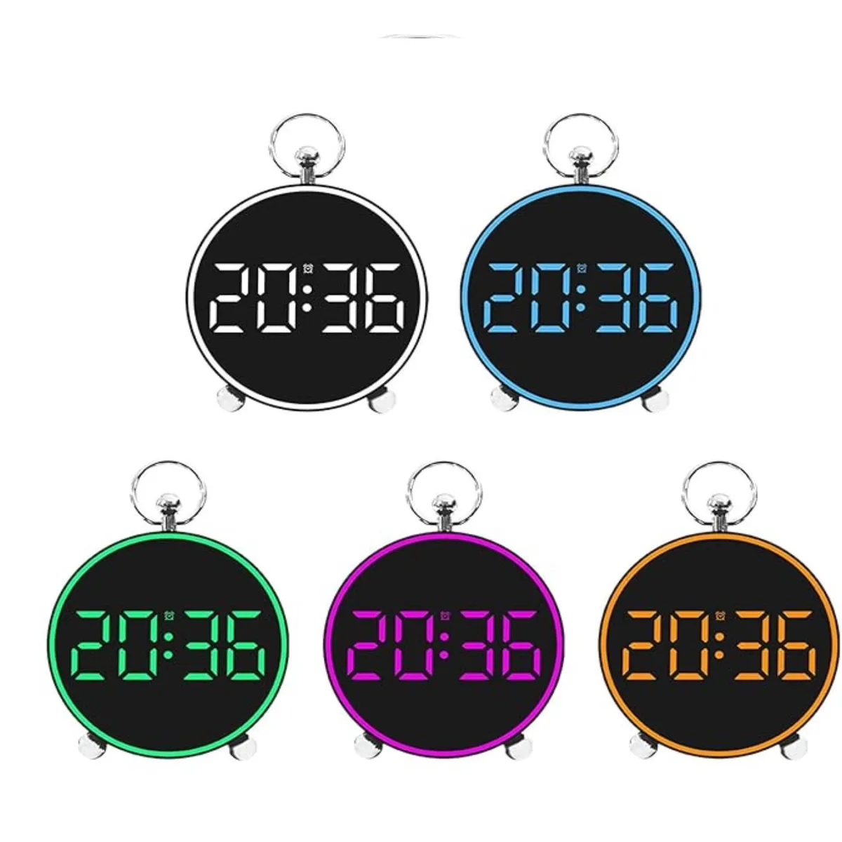 Réveil numérique modèle rond CH8025